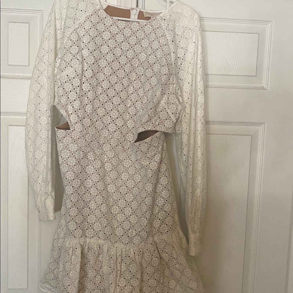 Michael Kors Cream Eyelet Dress